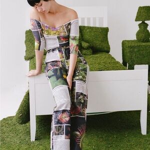 Floral Print Off-Shoulder Top